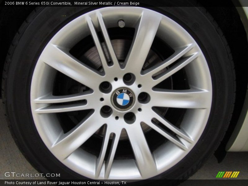 Mineral Silver Metallic / Cream Beige 2006 BMW 6 Series 650i Convertible