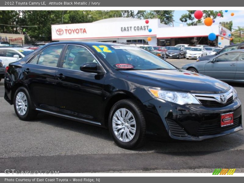 Attitude Black Metallic / Ivory 2012 Toyota Camry LE