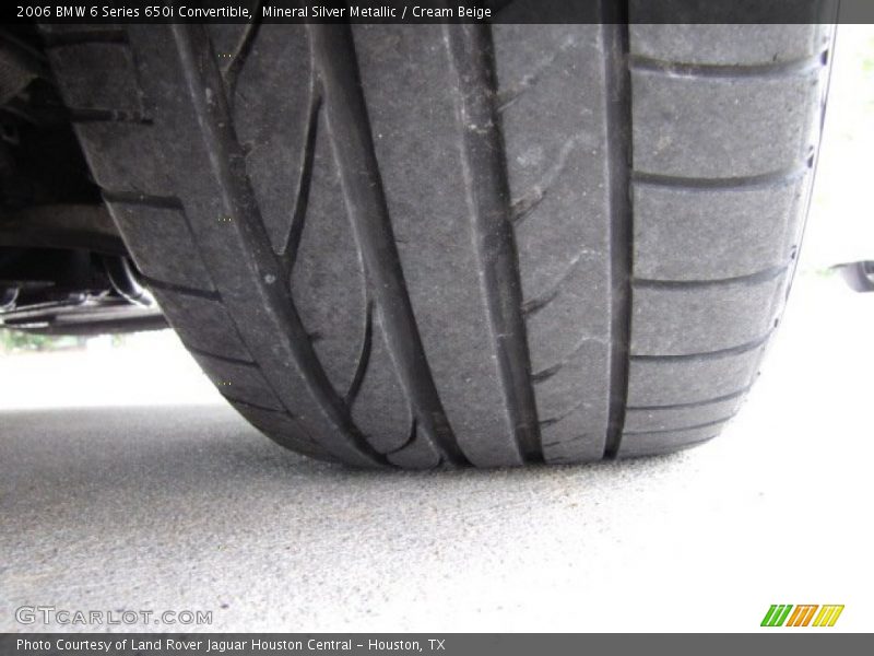 Mineral Silver Metallic / Cream Beige 2006 BMW 6 Series 650i Convertible