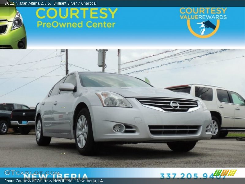 Brilliant Silver / Charcoal 2012 Nissan Altima 2.5 S
