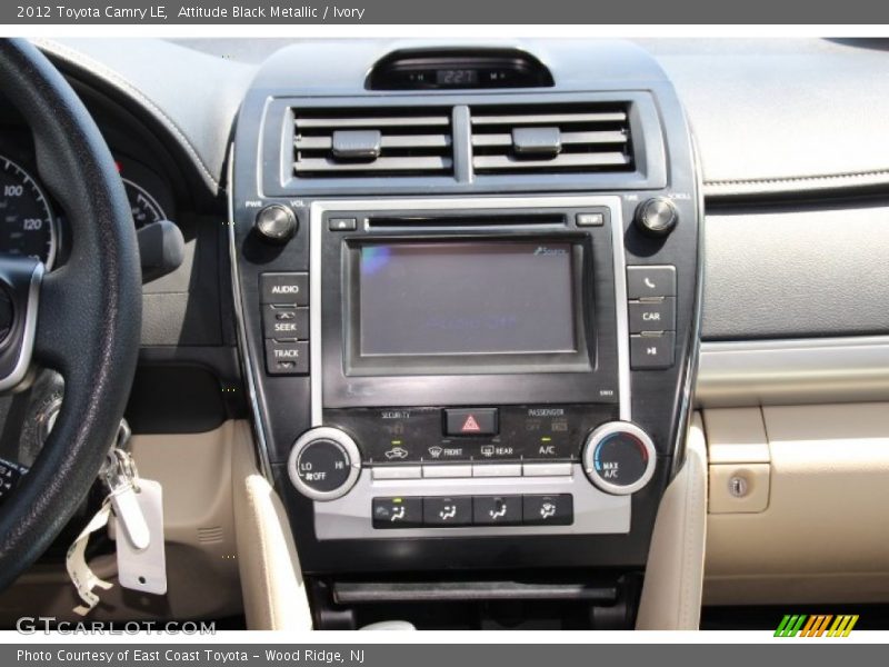 Attitude Black Metallic / Ivory 2012 Toyota Camry LE