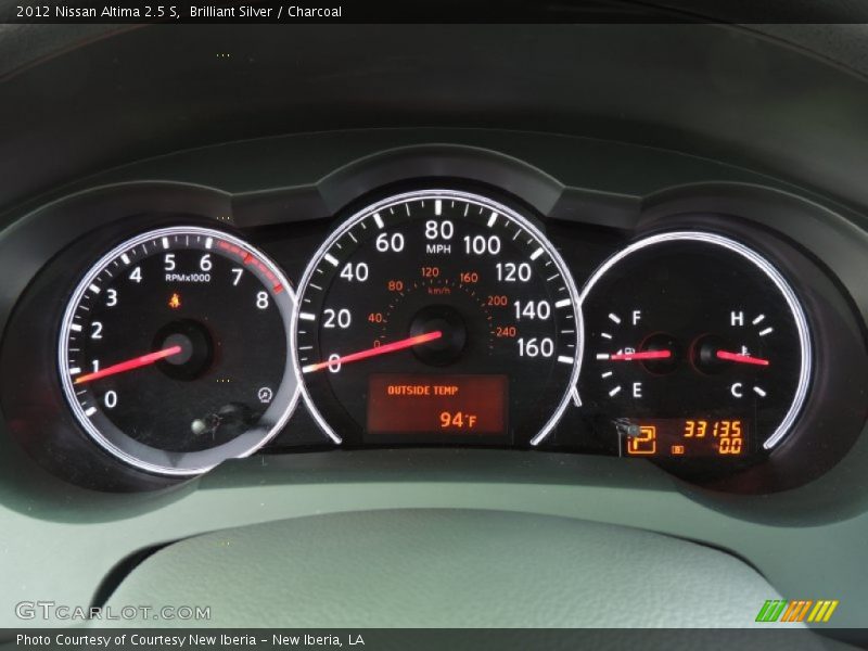 Brilliant Silver / Charcoal 2012 Nissan Altima 2.5 S