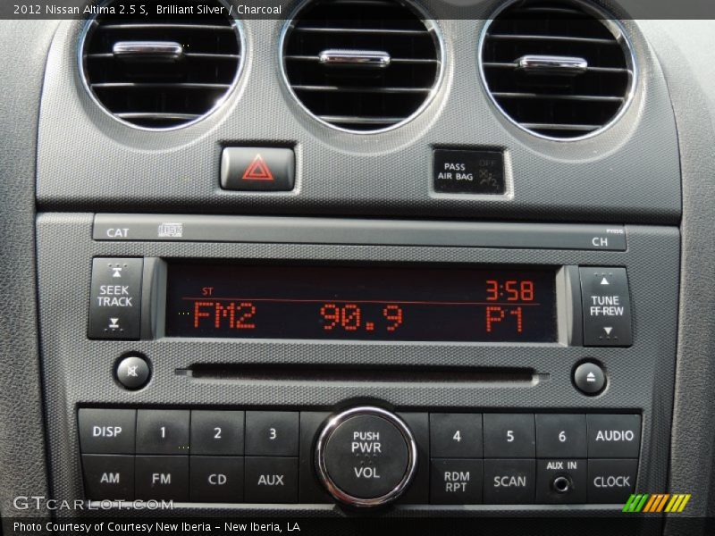 Brilliant Silver / Charcoal 2012 Nissan Altima 2.5 S