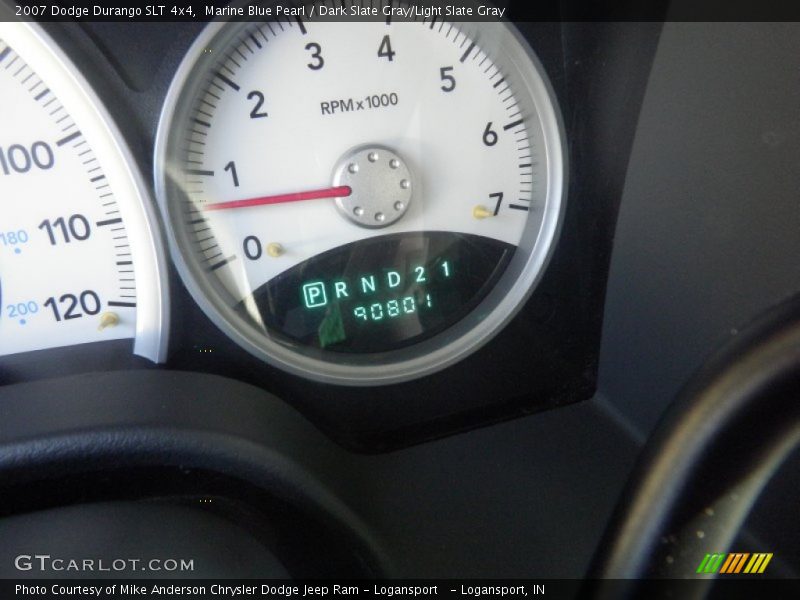 Marine Blue Pearl / Dark Slate Gray/Light Slate Gray 2007 Dodge Durango SLT 4x4