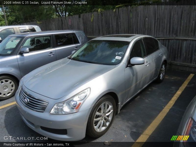 Liquid Platinum Silver / Graphite 2008 Infiniti G 35 Sedan