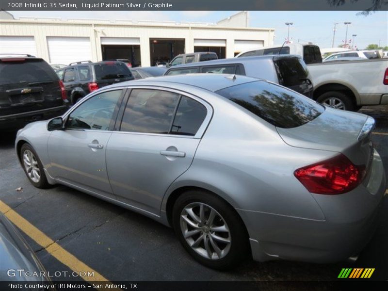 Liquid Platinum Silver / Graphite 2008 Infiniti G 35 Sedan