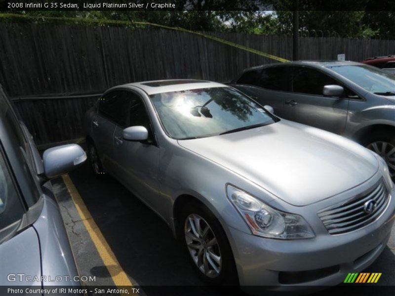 Liquid Platinum Silver / Graphite 2008 Infiniti G 35 Sedan