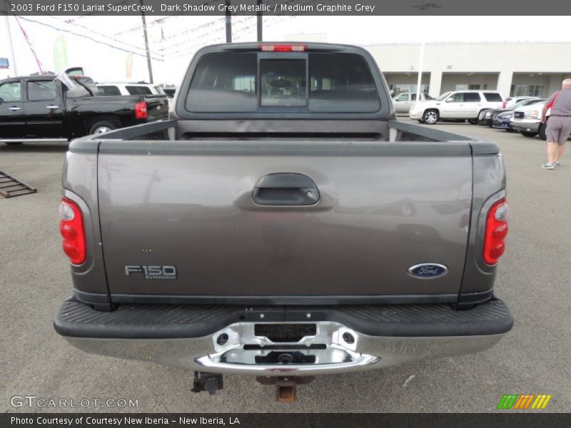 Dark Shadow Grey Metallic / Medium Graphite Grey 2003 Ford F150 Lariat SuperCrew