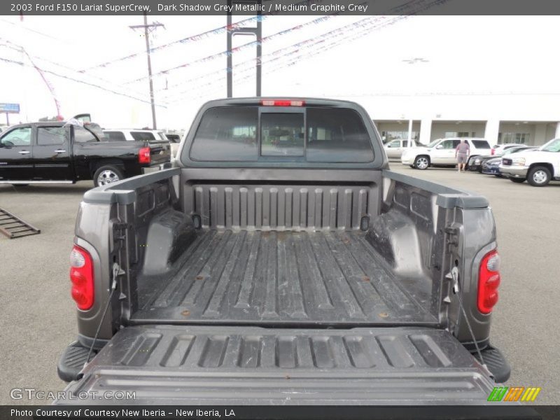 Dark Shadow Grey Metallic / Medium Graphite Grey 2003 Ford F150 Lariat SuperCrew