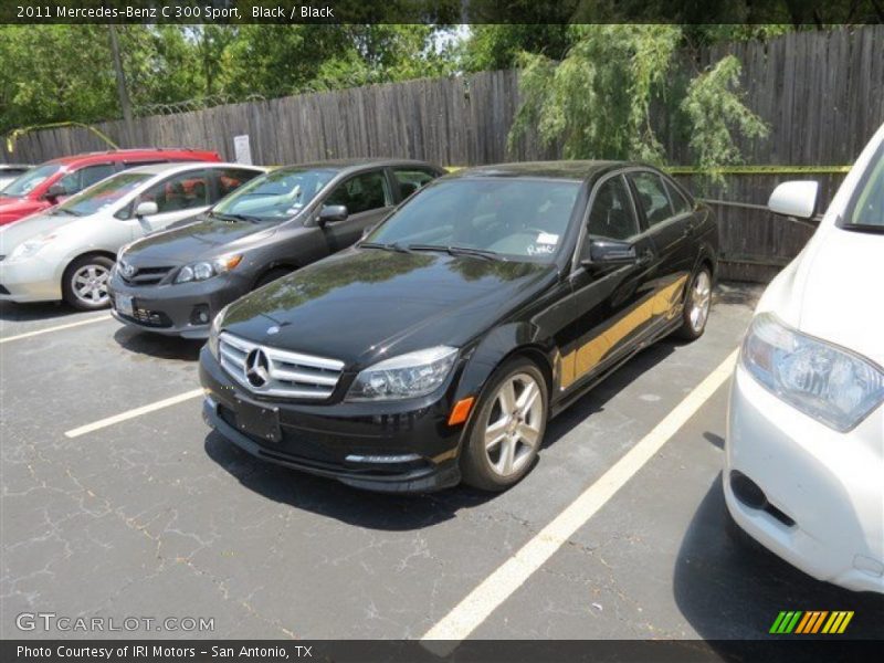 Black / Black 2011 Mercedes-Benz C 300 Sport