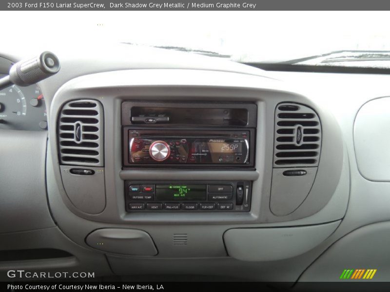 Dark Shadow Grey Metallic / Medium Graphite Grey 2003 Ford F150 Lariat SuperCrew
