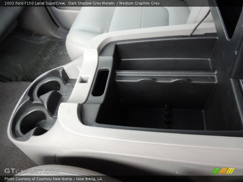 Dark Shadow Grey Metallic / Medium Graphite Grey 2003 Ford F150 Lariat SuperCrew
