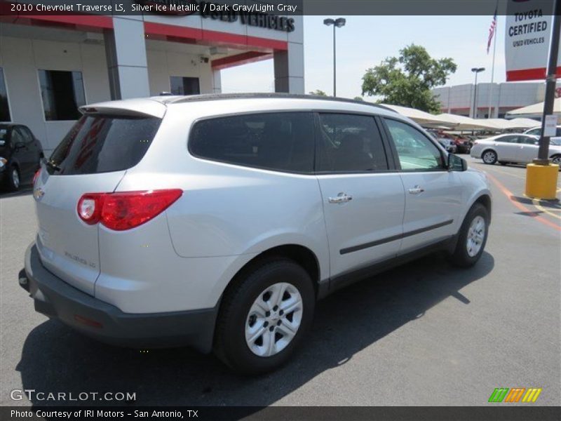 Silver Ice Metallic / Dark Gray/Light Gray 2010 Chevrolet Traverse LS