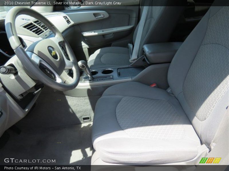 Silver Ice Metallic / Dark Gray/Light Gray 2010 Chevrolet Traverse LS