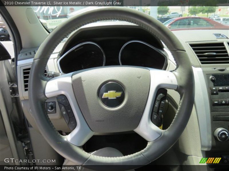 Silver Ice Metallic / Dark Gray/Light Gray 2010 Chevrolet Traverse LS