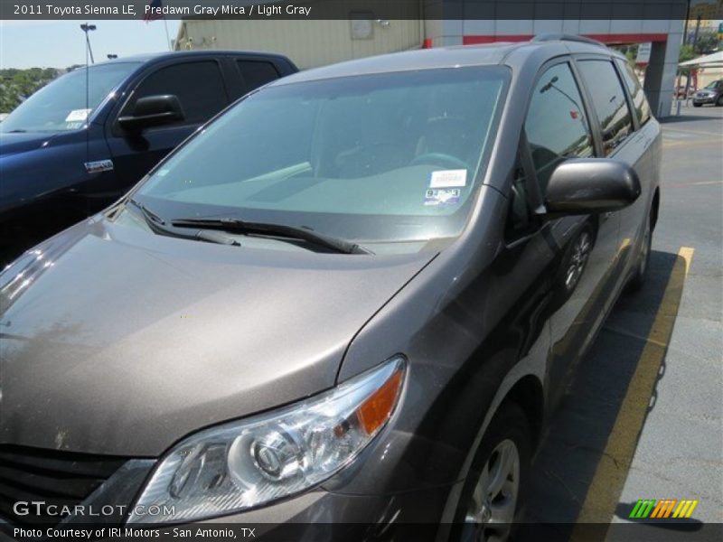 Predawn Gray Mica / Light Gray 2011 Toyota Sienna LE