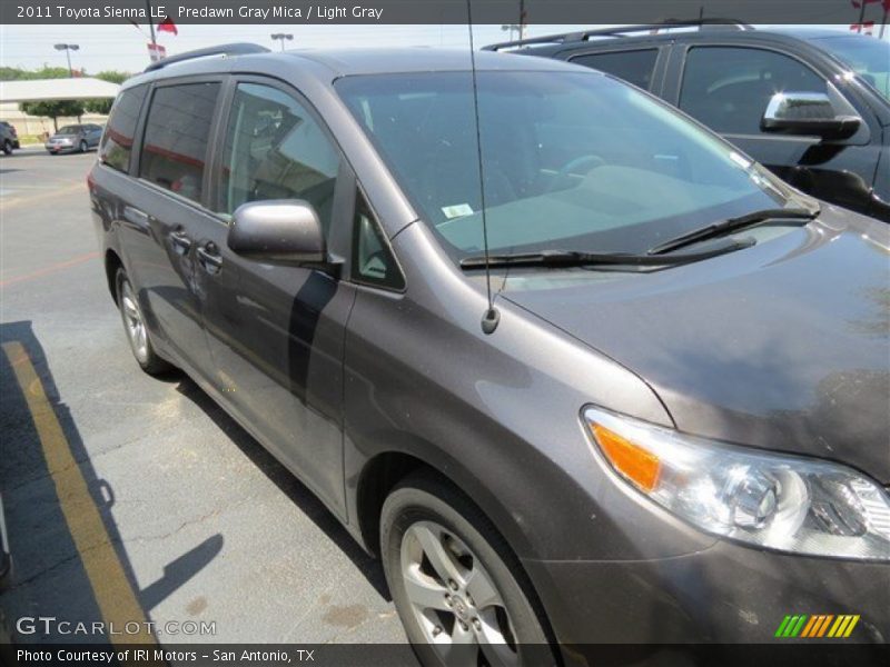 Predawn Gray Mica / Light Gray 2011 Toyota Sienna LE