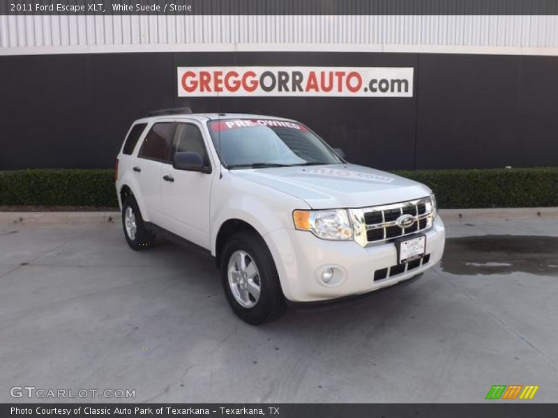 White Suede / Stone 2011 Ford Escape XLT