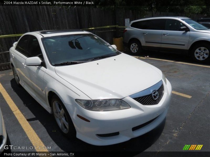 Performance White / Black 2004 Mazda MAZDA6 s Sedan