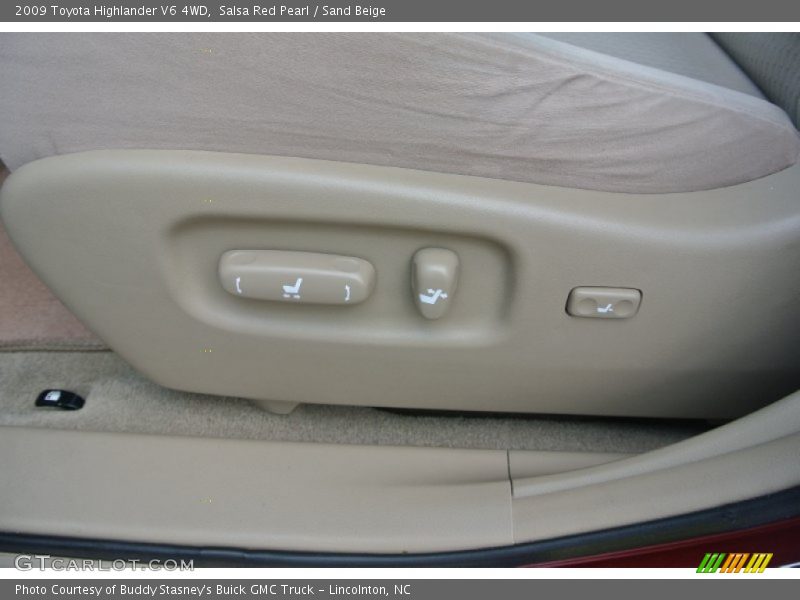 Salsa Red Pearl / Sand Beige 2009 Toyota Highlander V6 4WD