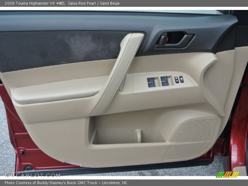 Salsa Red Pearl / Sand Beige 2009 Toyota Highlander V6 4WD