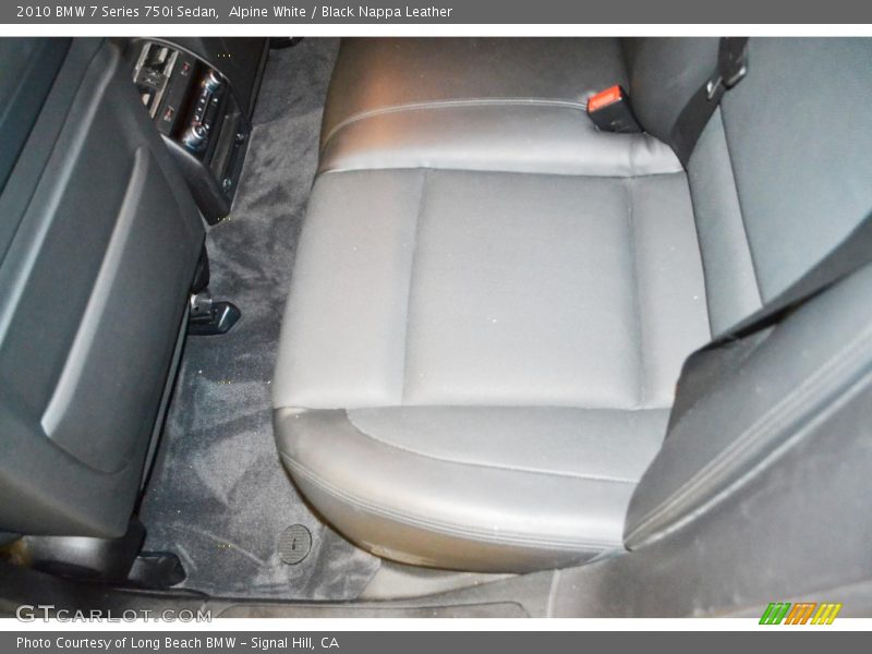Alpine White / Black Nappa Leather 2010 BMW 7 Series 750i Sedan