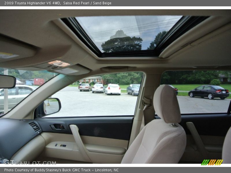 Salsa Red Pearl / Sand Beige 2009 Toyota Highlander V6 4WD