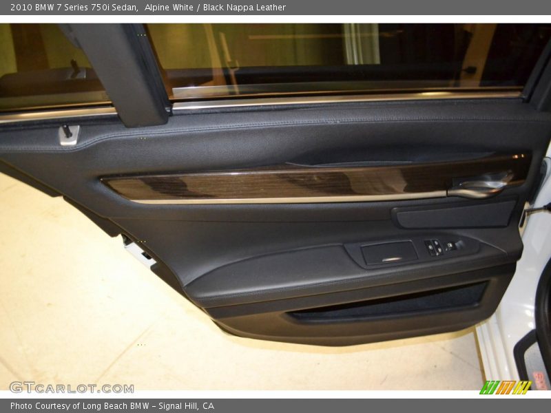 Alpine White / Black Nappa Leather 2010 BMW 7 Series 750i Sedan