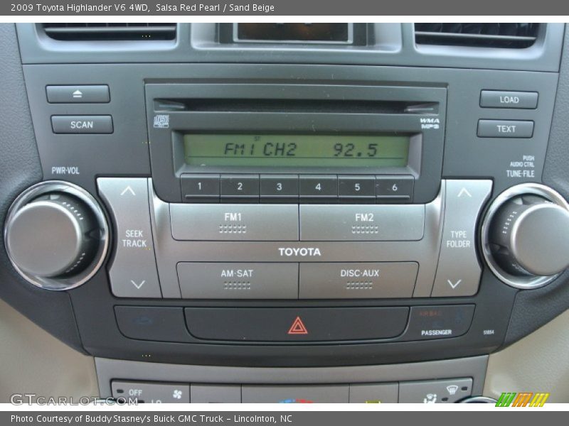 Salsa Red Pearl / Sand Beige 2009 Toyota Highlander V6 4WD