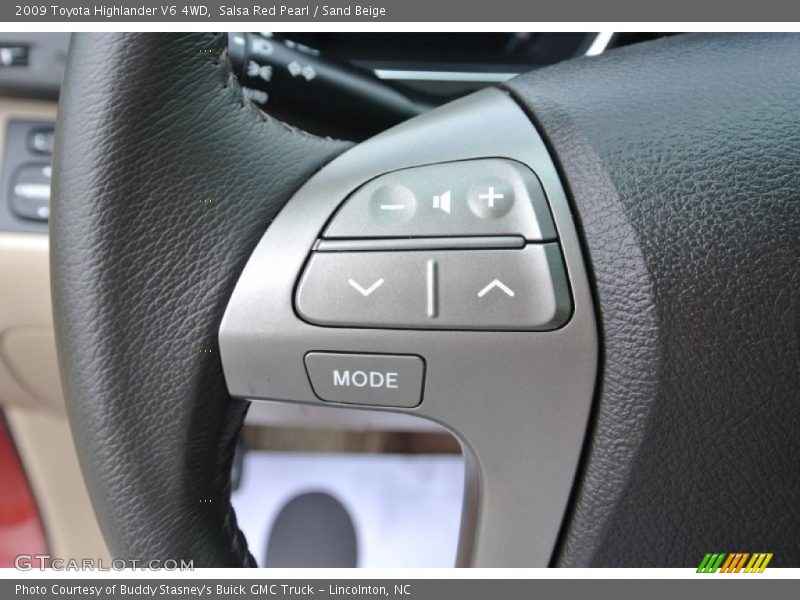 Salsa Red Pearl / Sand Beige 2009 Toyota Highlander V6 4WD