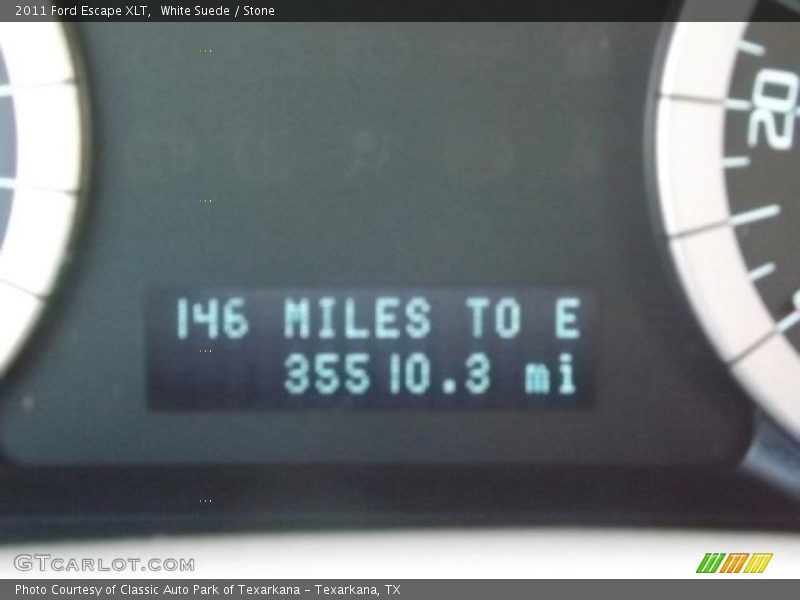 White Suede / Stone 2011 Ford Escape XLT
