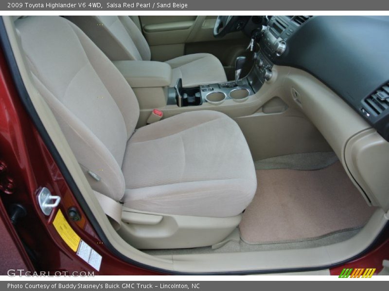 Salsa Red Pearl / Sand Beige 2009 Toyota Highlander V6 4WD