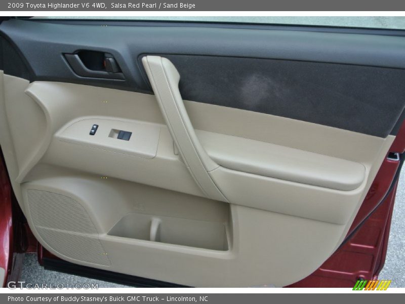 Salsa Red Pearl / Sand Beige 2009 Toyota Highlander V6 4WD