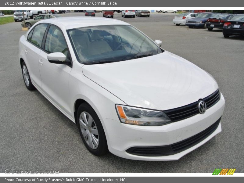 Candy White / Cornsilk Beige 2012 Volkswagen Jetta SE Sedan
