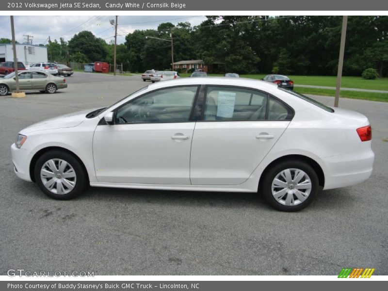 Candy White / Cornsilk Beige 2012 Volkswagen Jetta SE Sedan