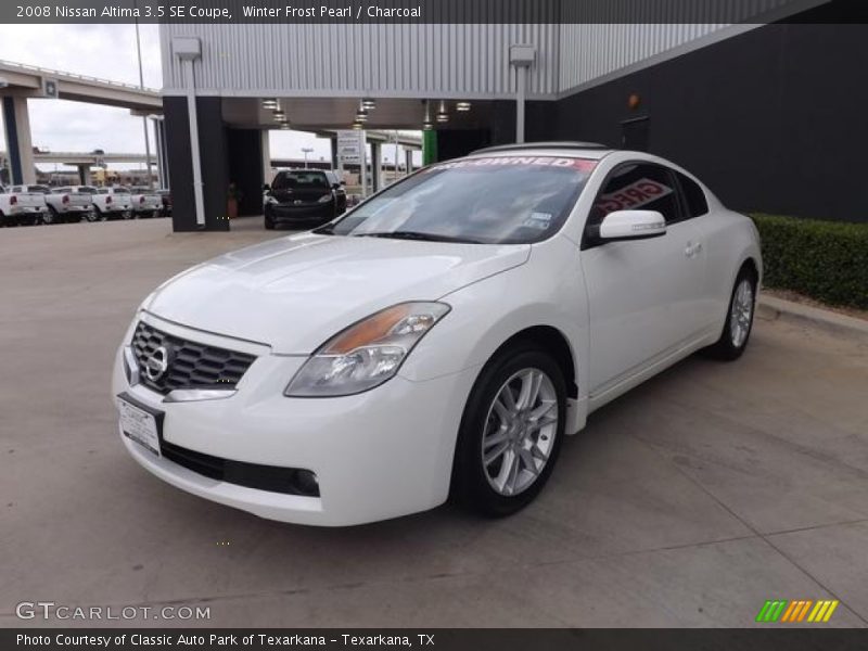 Winter Frost Pearl / Charcoal 2008 Nissan Altima 3.5 SE Coupe