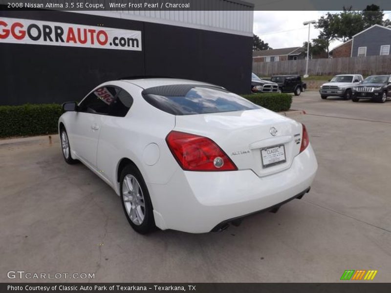Winter Frost Pearl / Charcoal 2008 Nissan Altima 3.5 SE Coupe