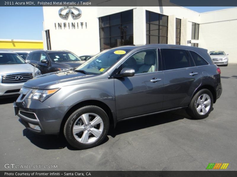 Polished Metal Metallic / Taupe 2011 Acura MDX