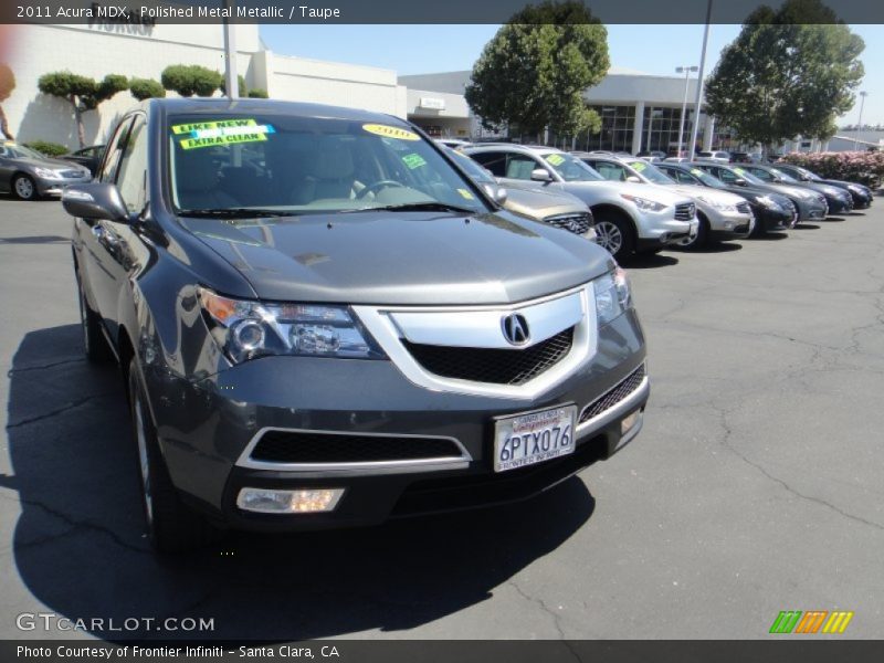 Polished Metal Metallic / Taupe 2011 Acura MDX
