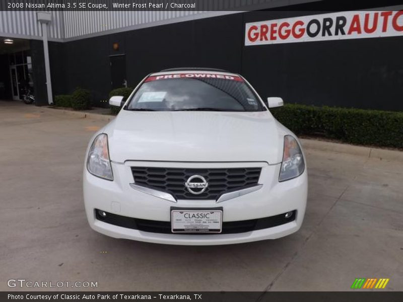 Winter Frost Pearl / Charcoal 2008 Nissan Altima 3.5 SE Coupe