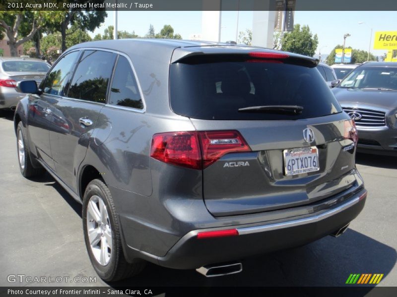 Polished Metal Metallic / Taupe 2011 Acura MDX