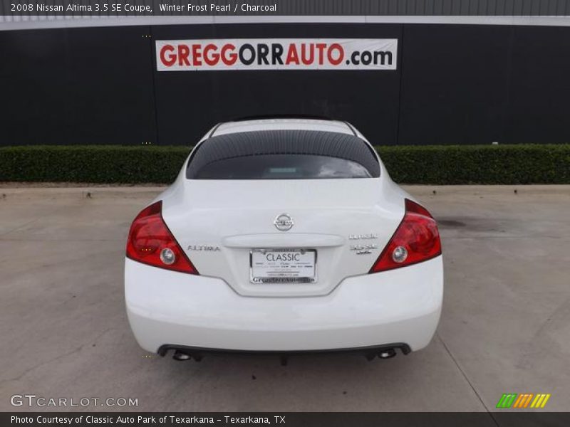 Winter Frost Pearl / Charcoal 2008 Nissan Altima 3.5 SE Coupe