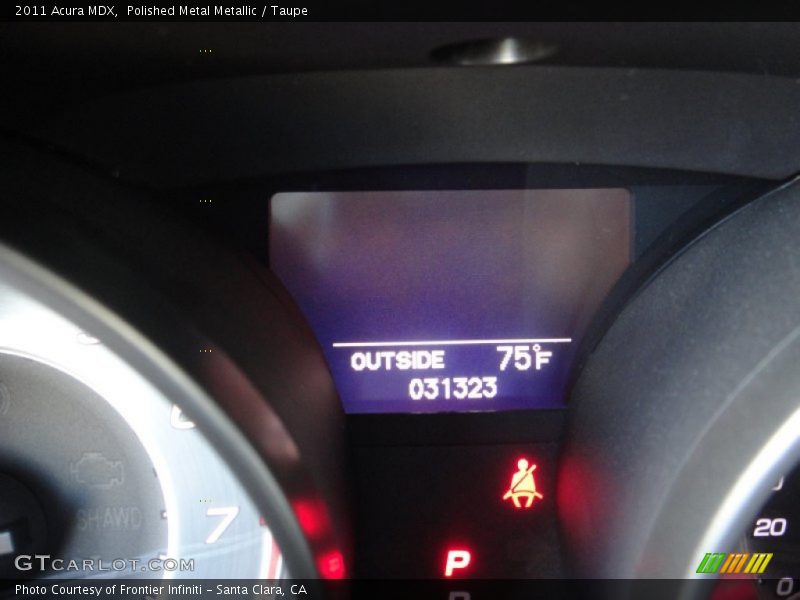 Polished Metal Metallic / Taupe 2011 Acura MDX