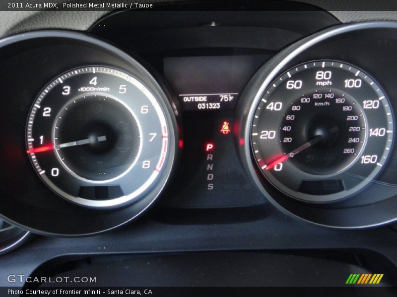 Polished Metal Metallic / Taupe 2011 Acura MDX