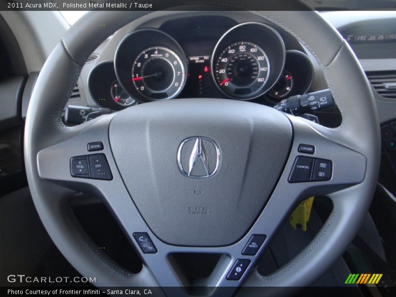 Polished Metal Metallic / Taupe 2011 Acura MDX