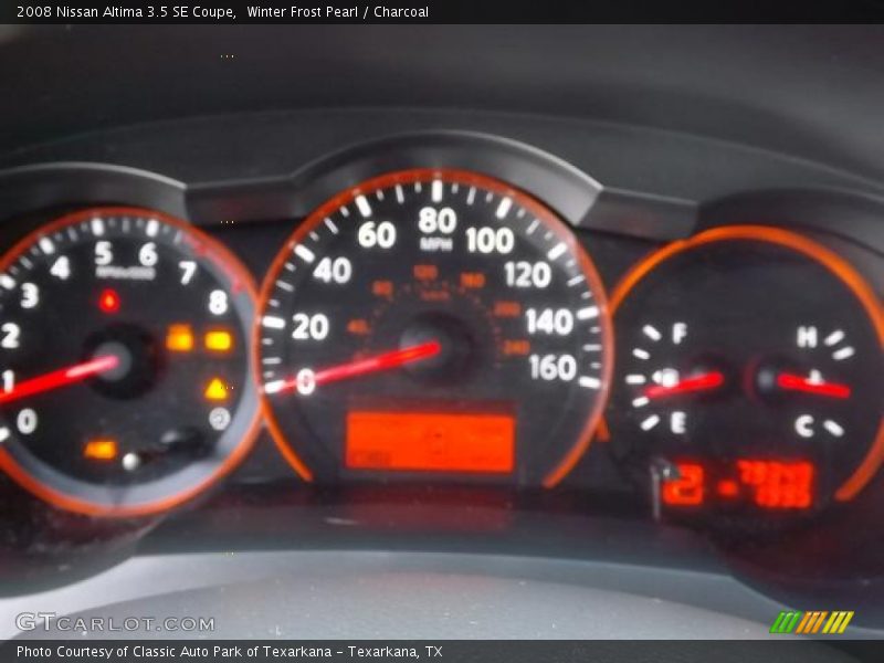Winter Frost Pearl / Charcoal 2008 Nissan Altima 3.5 SE Coupe