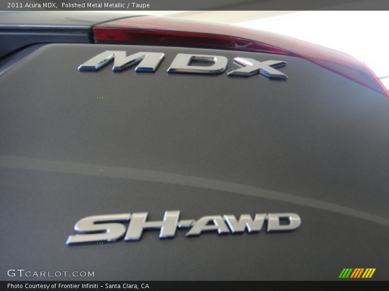 Polished Metal Metallic / Taupe 2011 Acura MDX