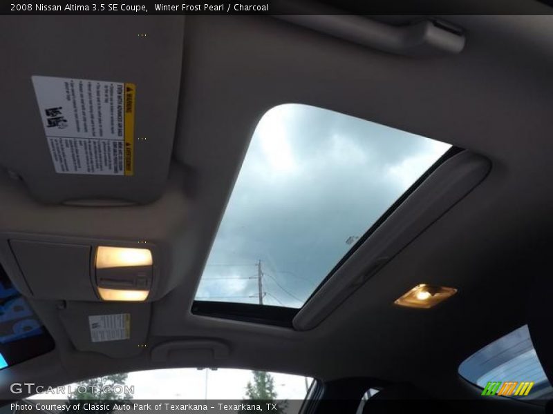 Winter Frost Pearl / Charcoal 2008 Nissan Altima 3.5 SE Coupe