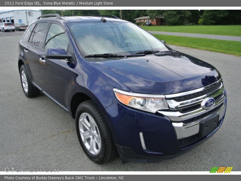 Kona Blue Metallic / Medium Light Stone 2011 Ford Edge SEL