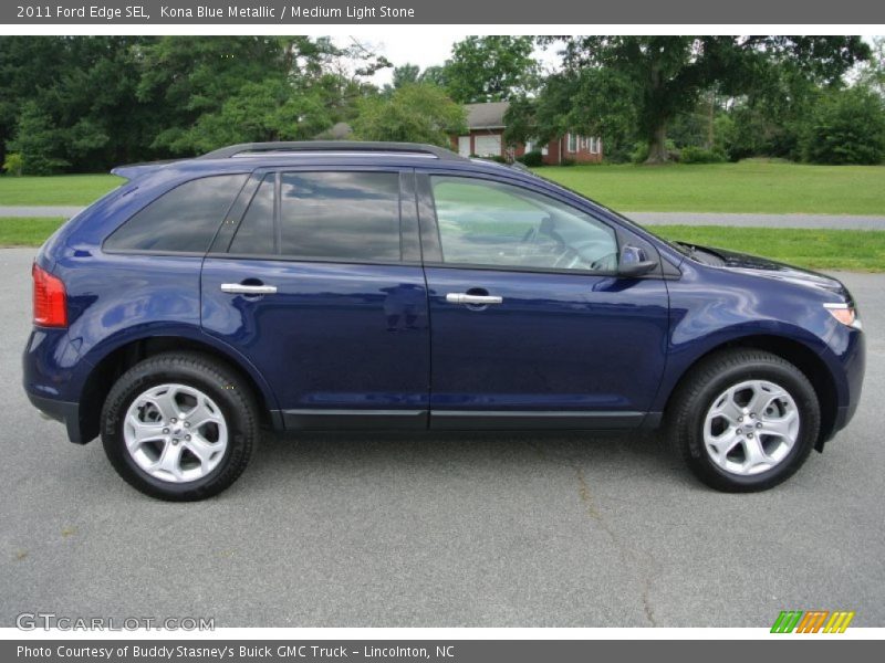 Kona Blue Metallic / Medium Light Stone 2011 Ford Edge SEL